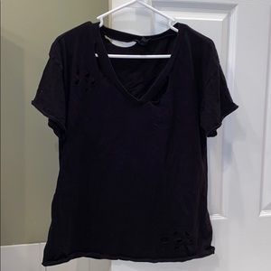 Ripped black tee
